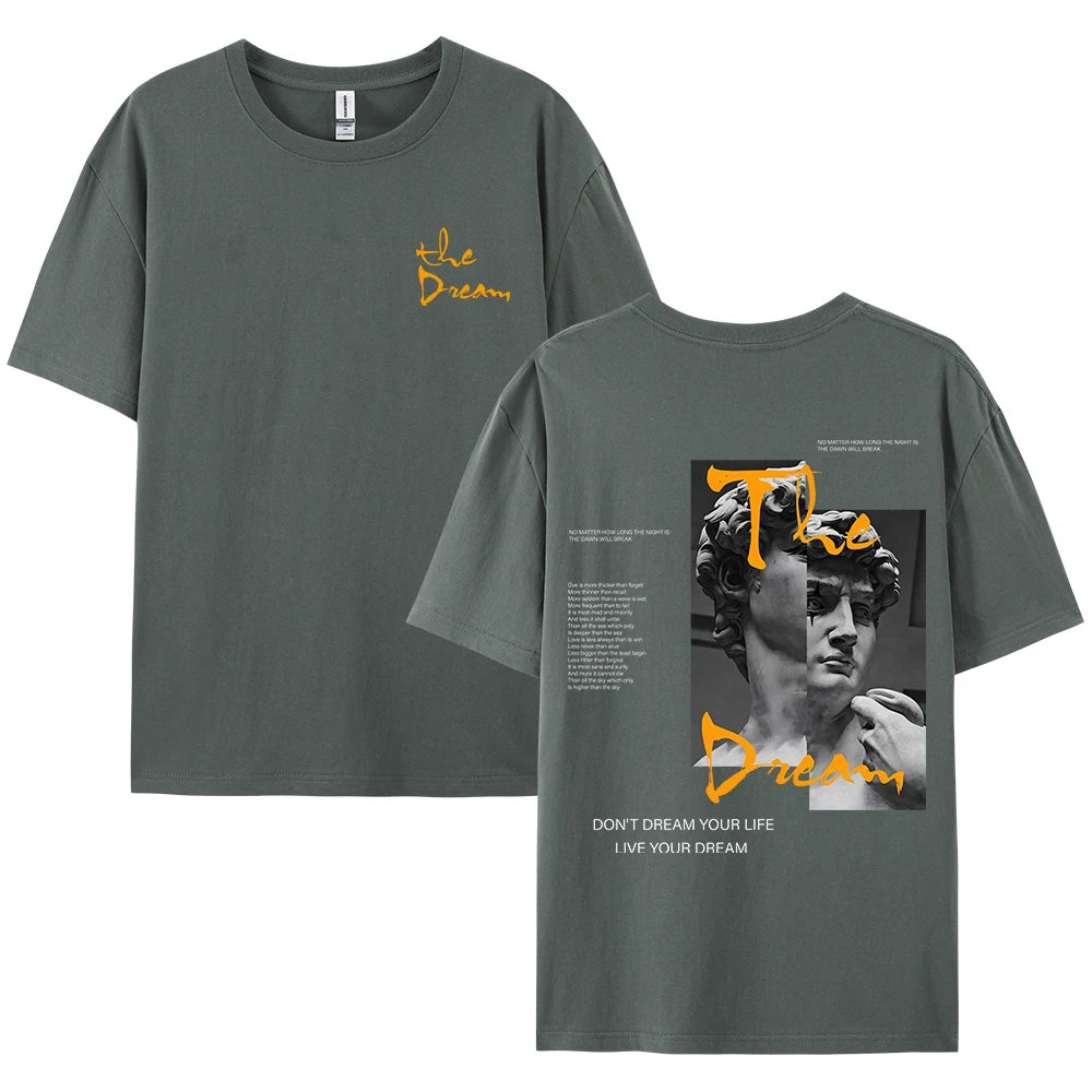 Don'T Dream Your Life Live Your Dream Men Clothes Fashion Summer T-Shirts