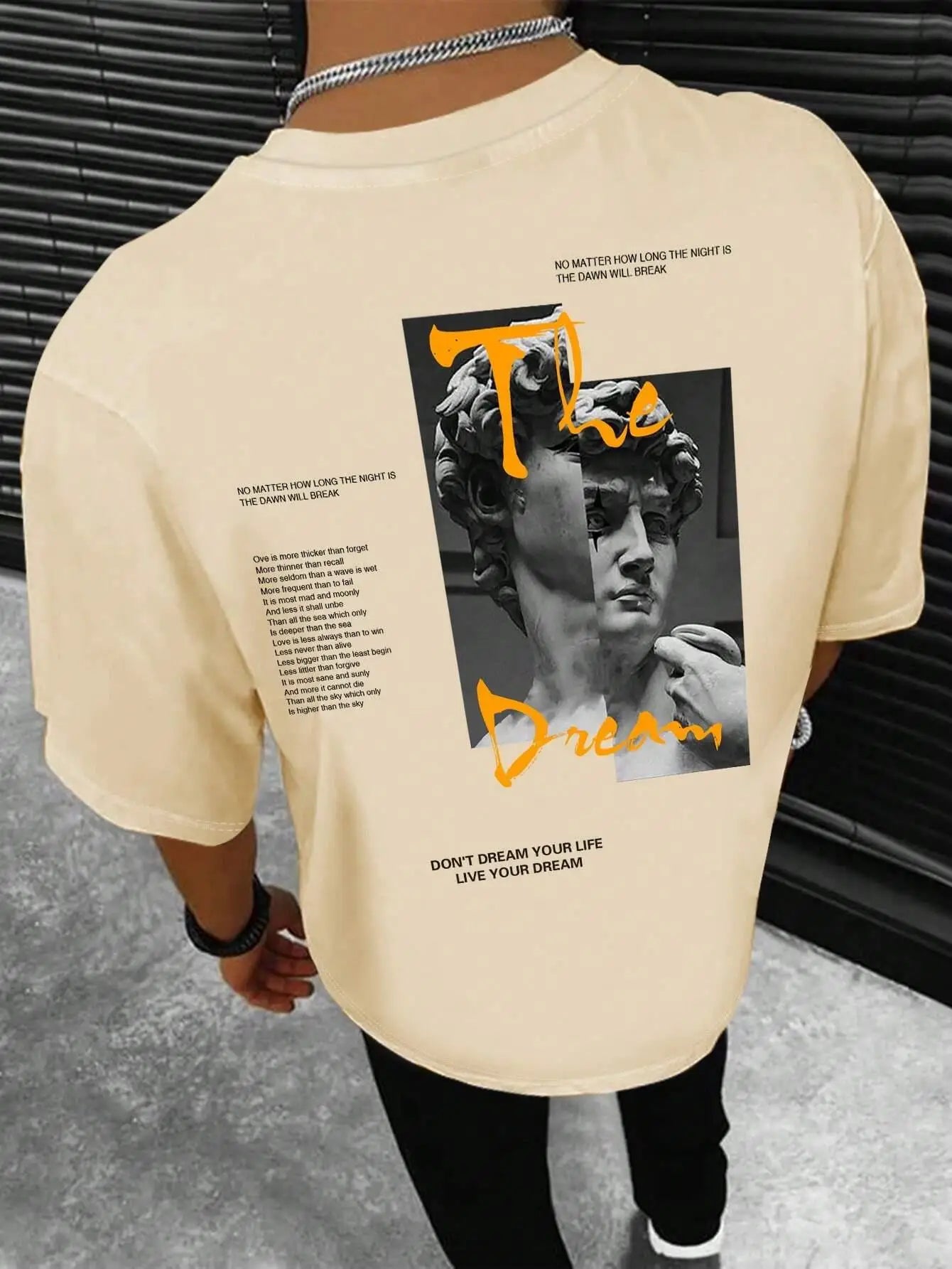 Don'T Dream Your Life Live Your Dream Men Clothes Fashion Summer T-Shirts